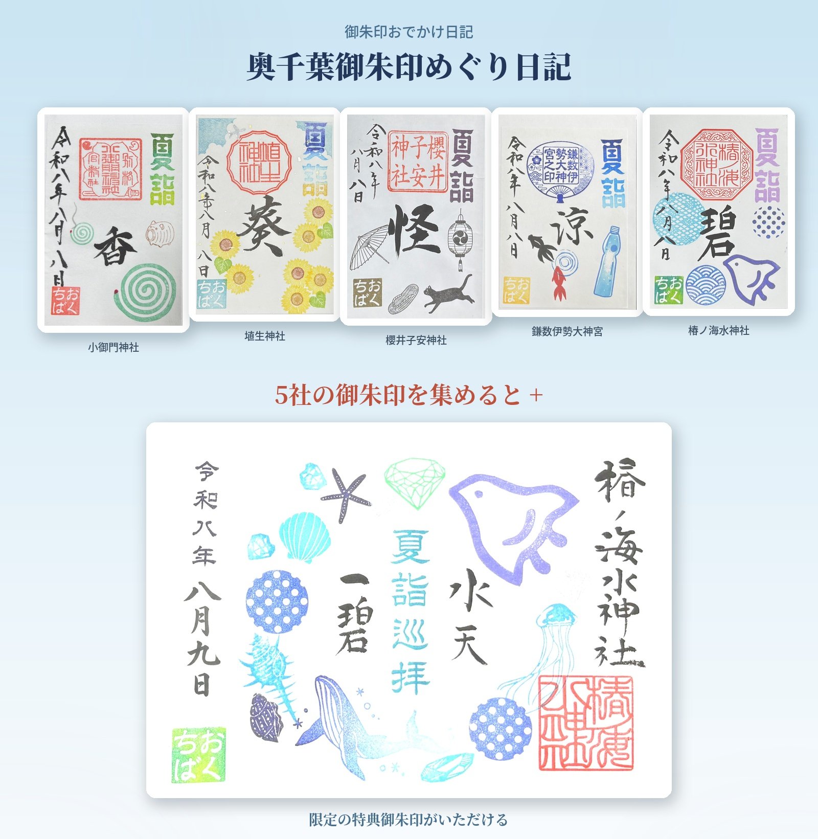 奥千葉御朱印めぐり日記 〜令和8年8月8日、八並びの一日〜